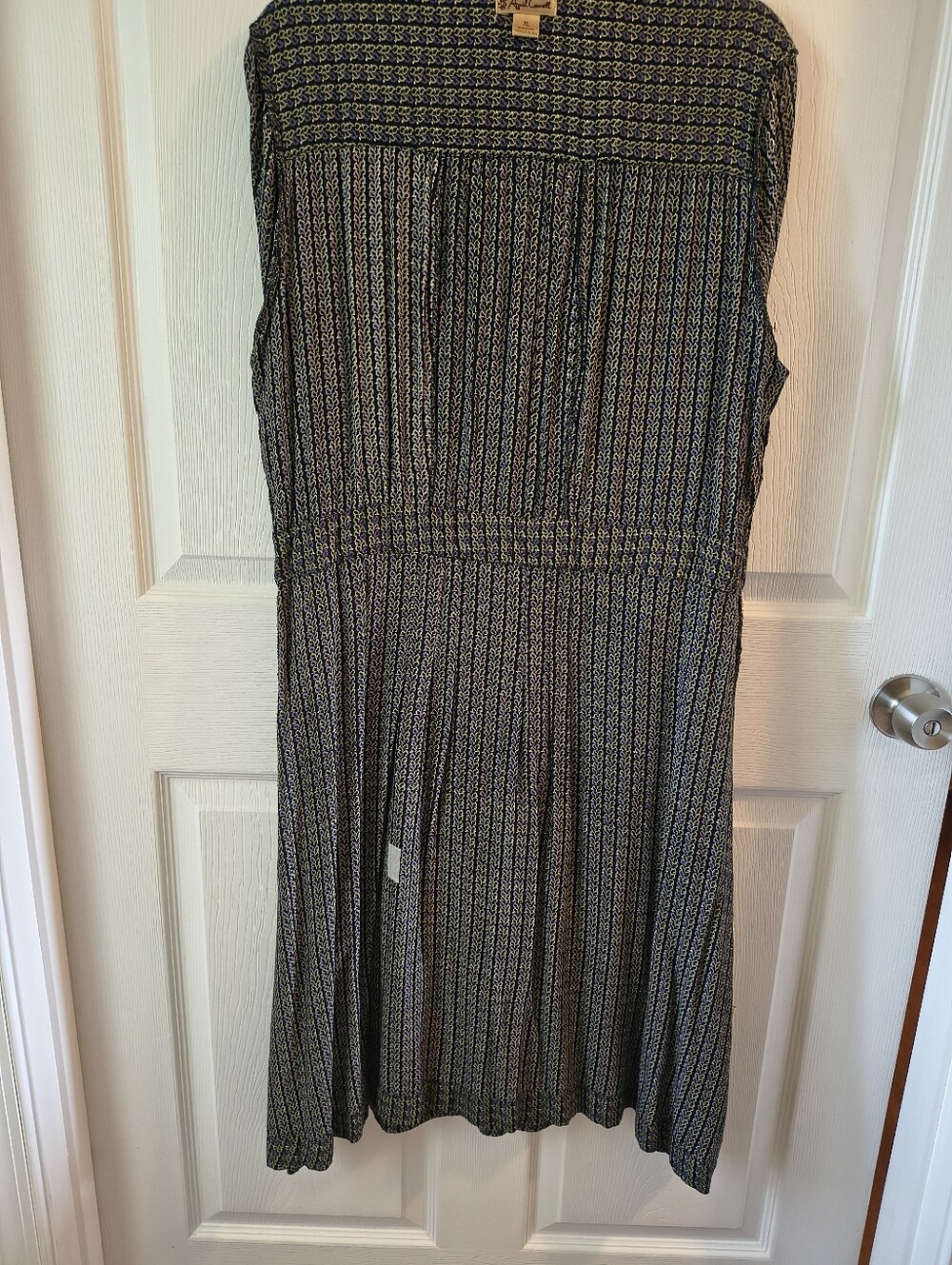 VINTAGE April Cornell Shirt Dress, Women's XL: REPAIRED - Ships Free, Price Firm - Picture 9 of 11